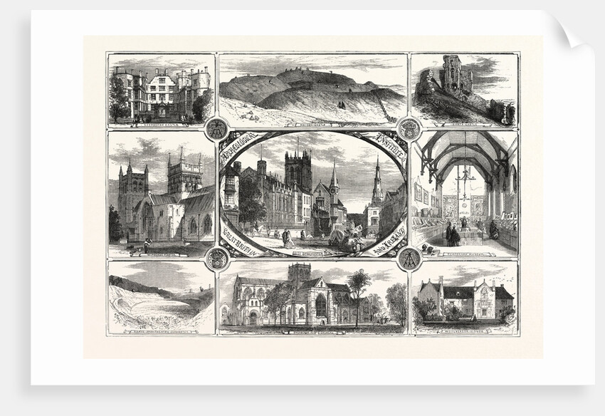 Sherborne Abbey Church and Castle. Woolverton House. Corfe Castle. Roman Amphitheatre. Wimborne Minster by Anonymous