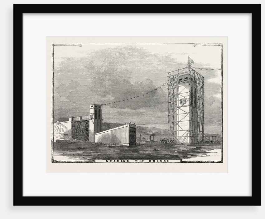 The Britannia Bridge: Nearing the Bridge, 1849 by Anonymous