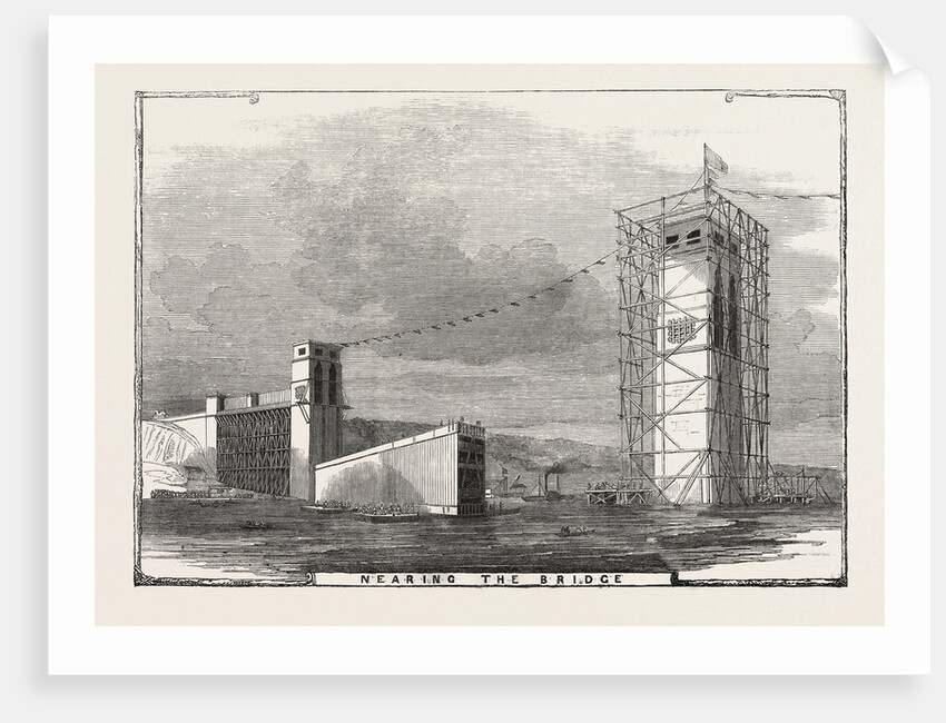 The Britannia Bridge: Nearing the Bridge, 1849 by Anonymous