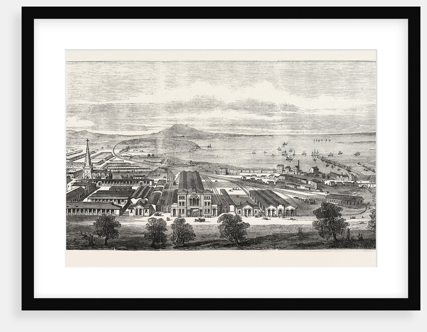 The Geelong and Melbourne Railway, Geelong Terminus, Australia, 1855 by Anonymous
