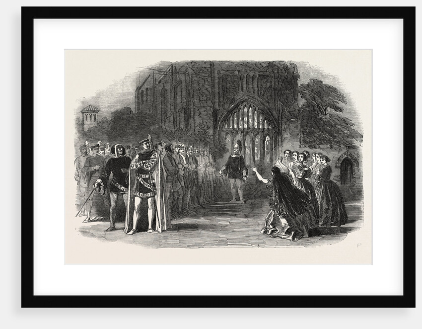 Scene from Verdi's Il Trovatore, at the Royal Italian Opera, 1855 by Anonymous