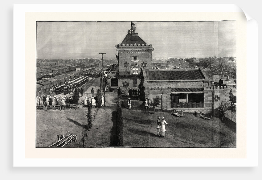 The Grand Durbar at Rawul Pindi: Arrival of the Viceroy of India, 1885 by Anonymous