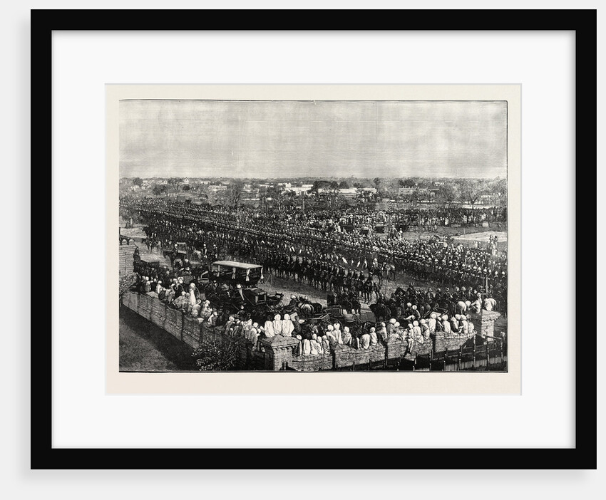 The Grand Durbar at Rawul Pindi: Arrival of the Viceroy of India, 1885 by Anonymous