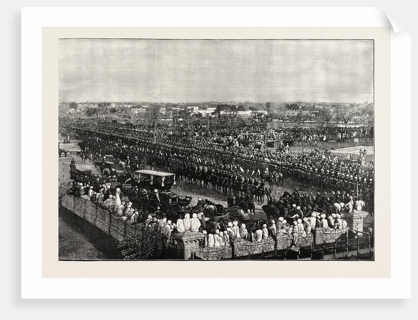 The Grand Durbar at Rawul Pindi: Arrival of the Viceroy of India, 1885 by Anonymous