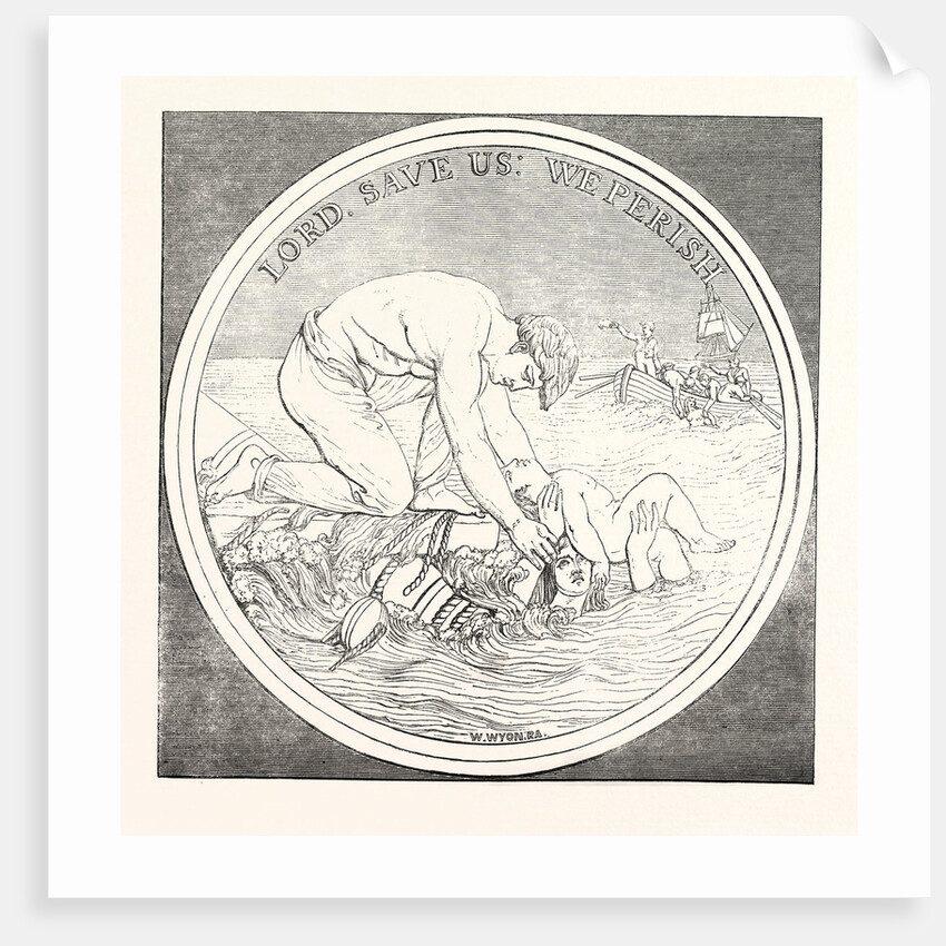 Mr. Wyon's Design for the Liverpool Shipwreck and Humane Society's Medal by Anonymous