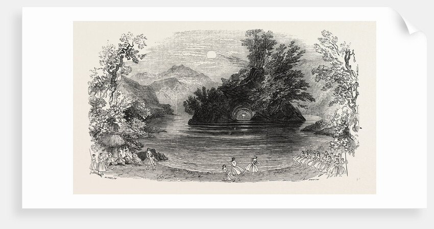 Christmas at the Theatres: Friar Rush, or Harlequin and King Gold. the Opening Scene. 1848 by Anonymous
