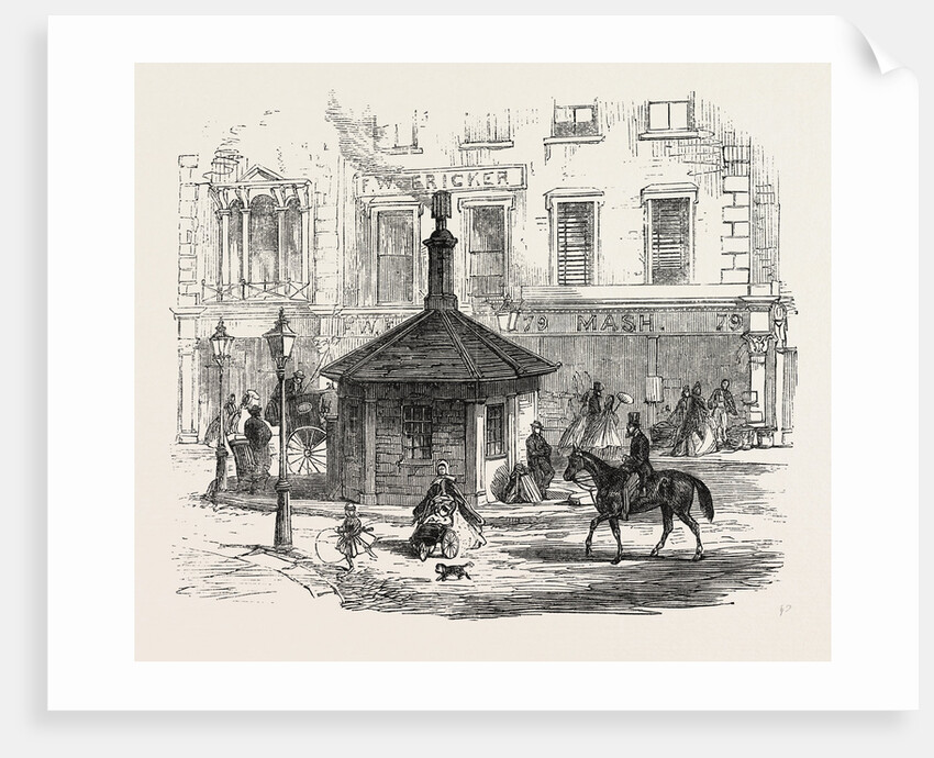 Turnpike Gates in and Near London Just Demolished: Notting Hill Gate, UK, 1864 by Anonymous