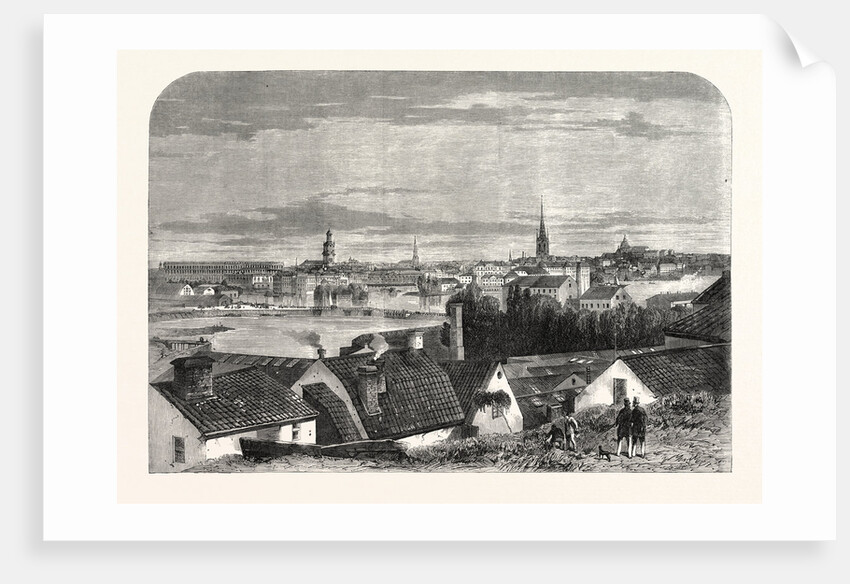 Visit of the Prince and Princess of Wales to Sweden: General View of the City of Stockholm, 1864 by Anonymous