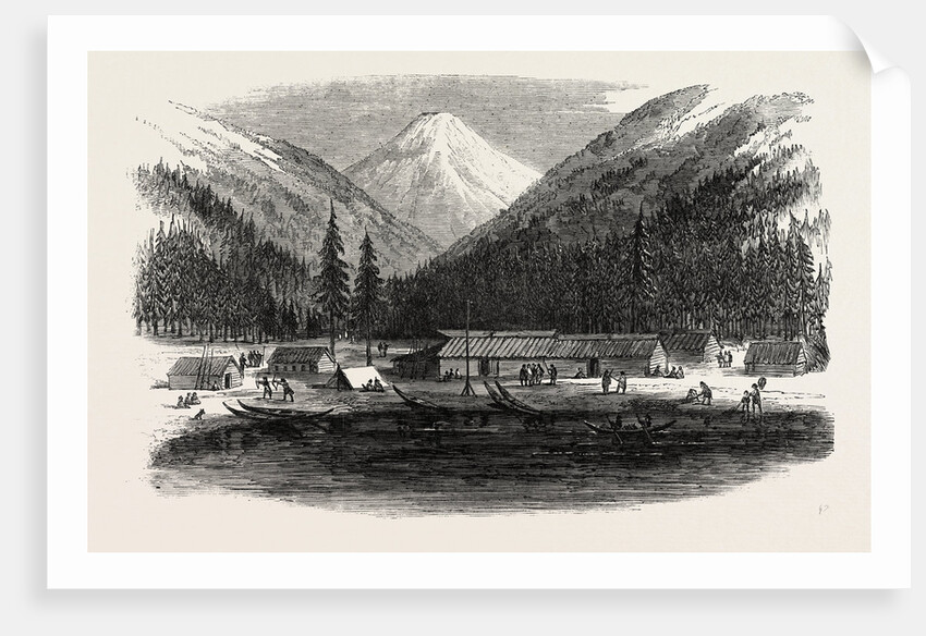 Sketches from British Columbia: Indian Village, Douglas Lake, 1864 by Anonymous