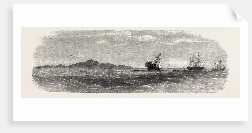 Wreck of the Royal Mail Steamship Paramatta on the Horseshoe Reef, Near Anagado, One of the West India Islands, 1859 by Anonymous