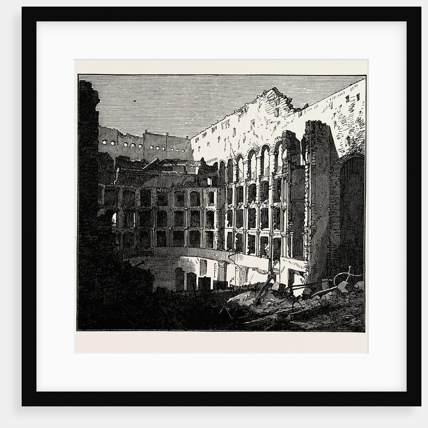 Ruins of the Theatre Royal, Malta, 1873 by Anonymous