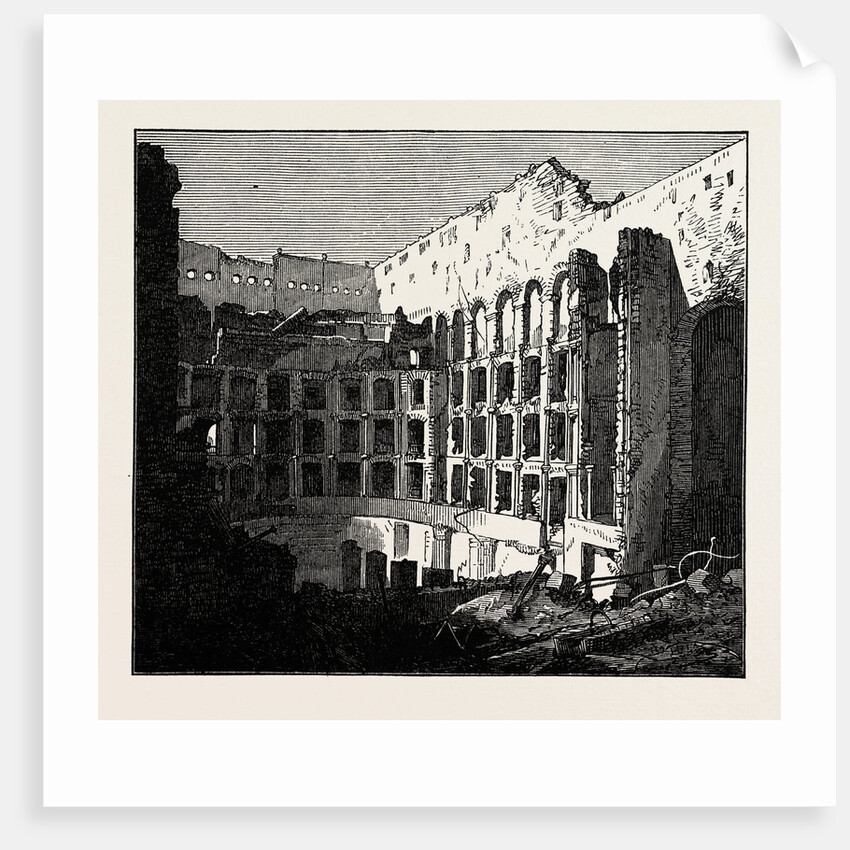 Ruins of the Theatre Royal, Malta, 1873 by Anonymous