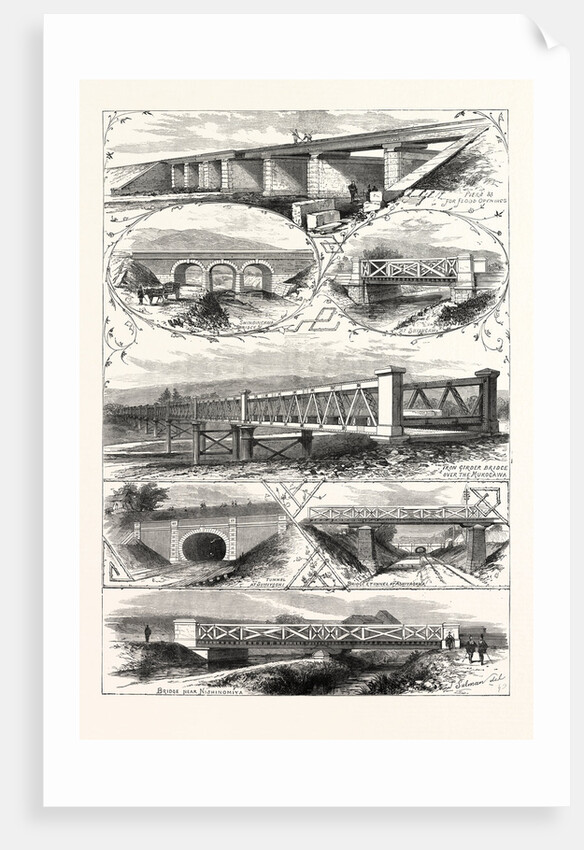 Scenes on the New Railway in Japan Between Osaka and Kobe by Anonymous