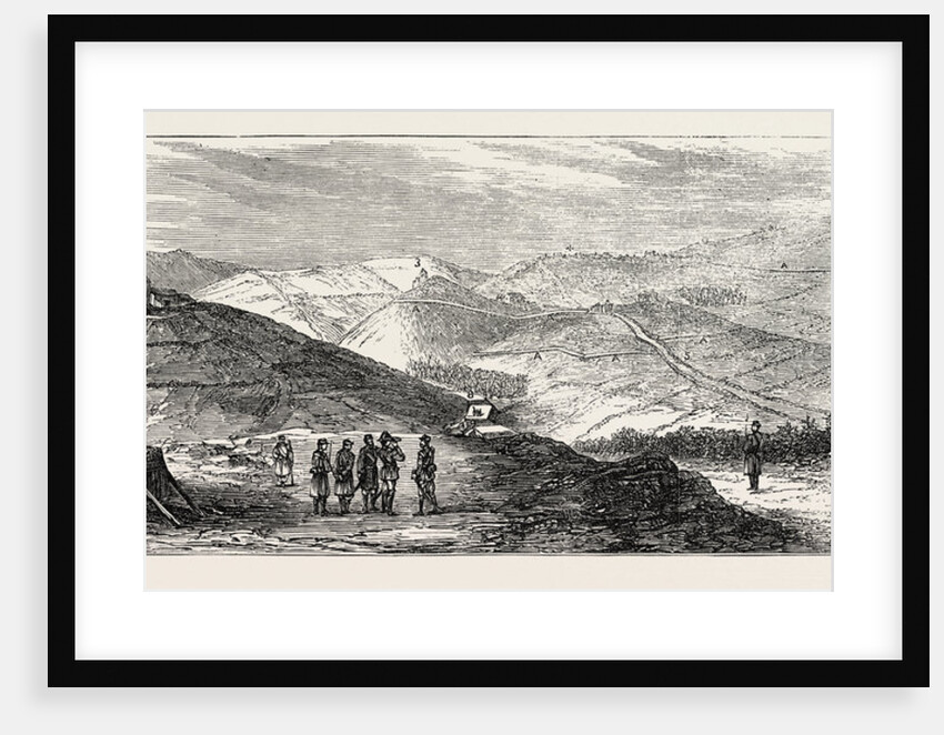 The Civil War in Spain: Centre Positions of the Carlists: from the Advanced Post of Pucheta, 1874 by Anonymous