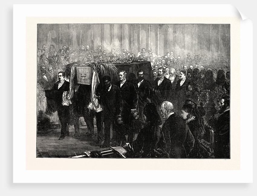 Funeral of Dr. Livingstone in Westminster Abbey, London, 1874 by Anonymous