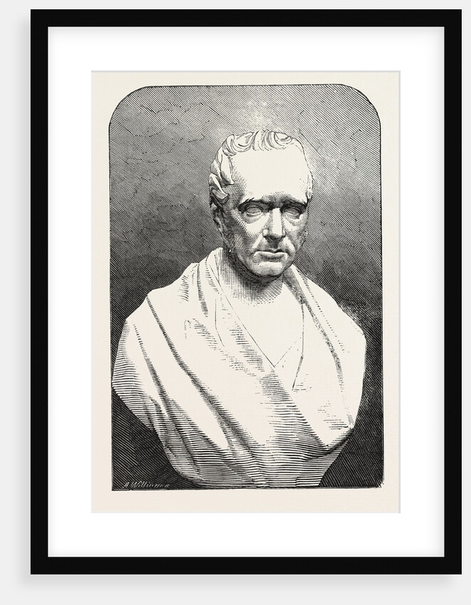 Bust of the Late Mr. George Stephenson, 1858 by Anonymous