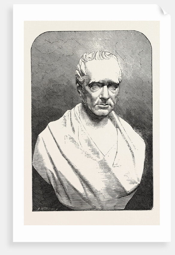Bust of the Late Mr. George Stephenson, 1858 by Anonymous