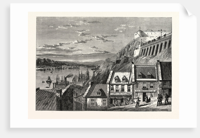The Visit of the Prince of Wales to Canada: The Citadel of Quebec, from Prescot Gate, 1860 by Anonymous