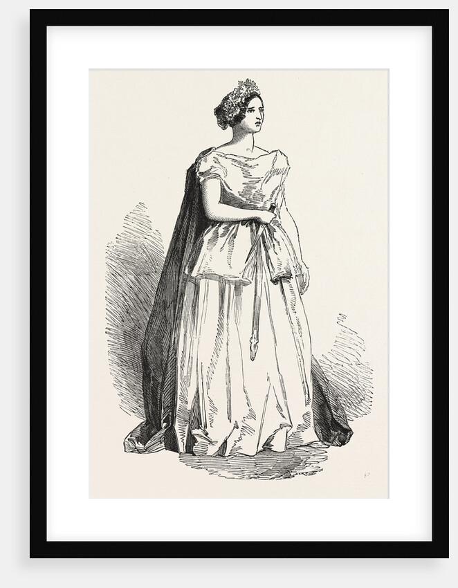 Madame Fiorentini, As Norma. 1850 by Anonymous