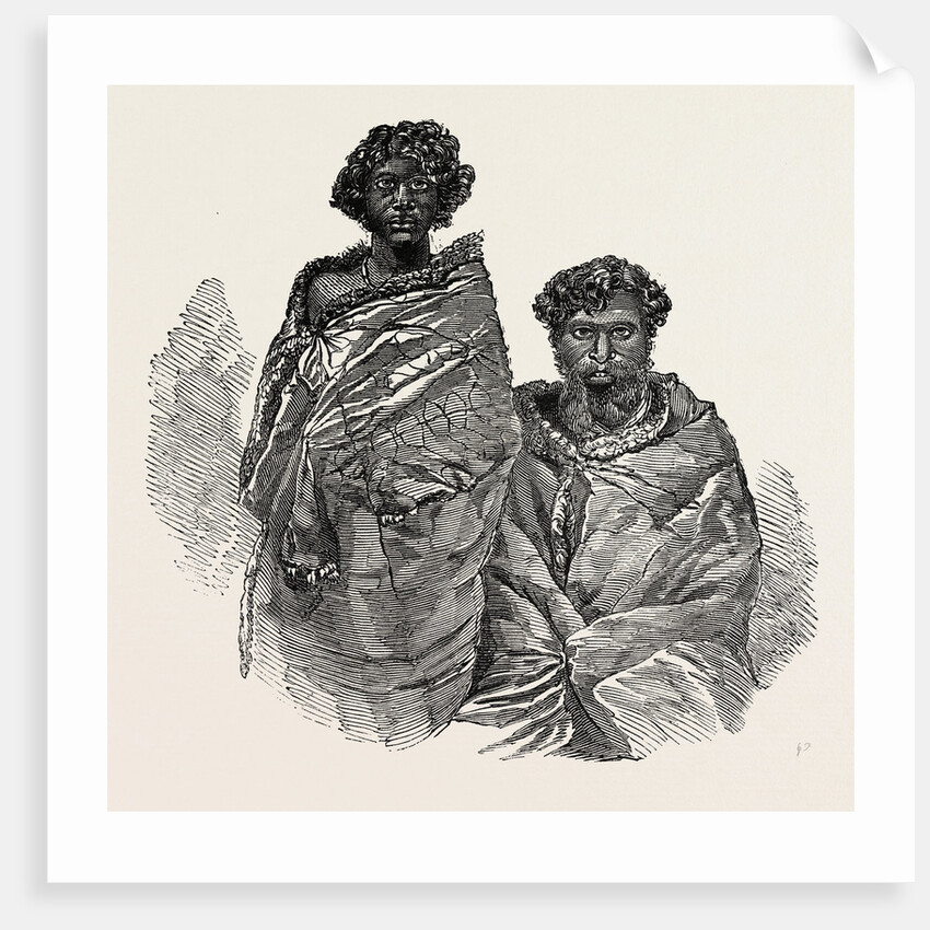 Aboriginal Australians. Old and Young Man. Port Phillip, 1850 by Anonymous