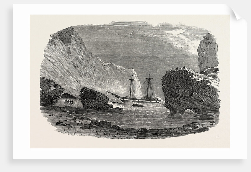 Wreck of the Brig Retriever, in the Boccases, Trinidad. 1850 by Anonymous