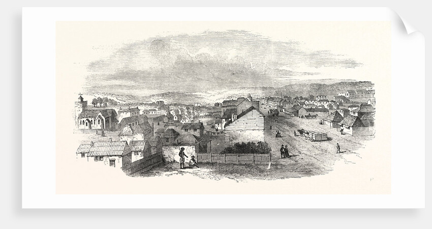 Adelaide, South Australia, from Hindley Street, 1850 by Anonymous