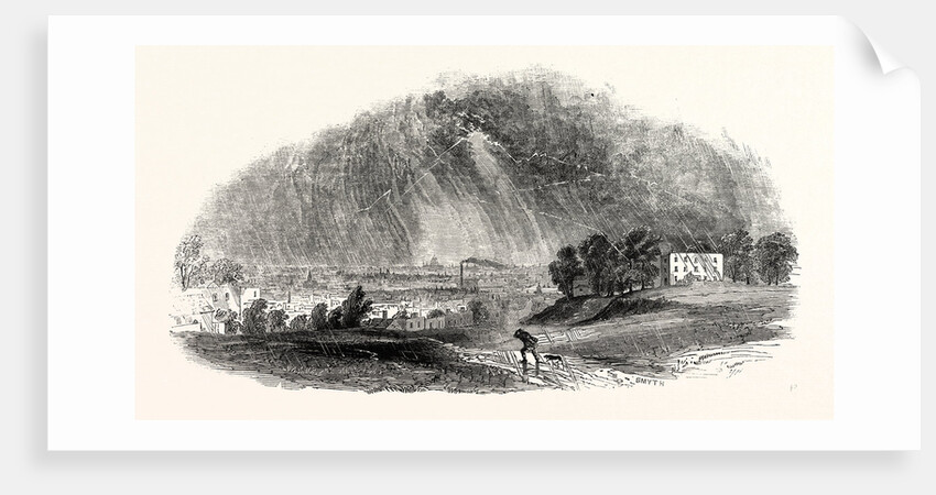 London, from Blackheath, During the Storm, August, 1846, UK. by Anonymous
