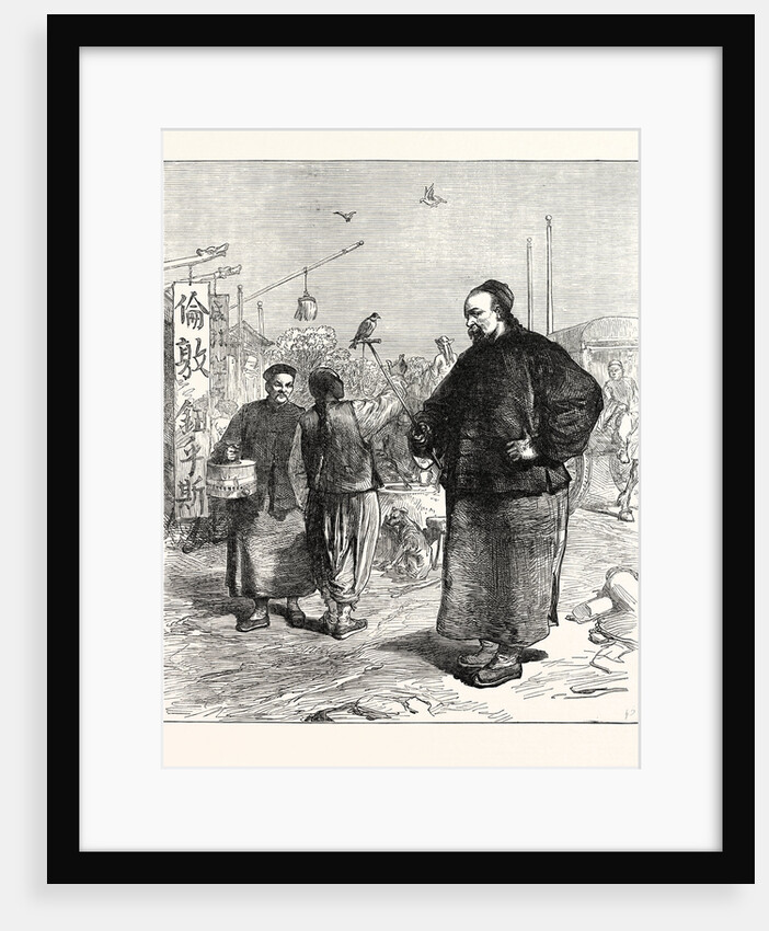 Sketches in China: Street Scene in Pekin (Beijing), 1873 by Anonymous