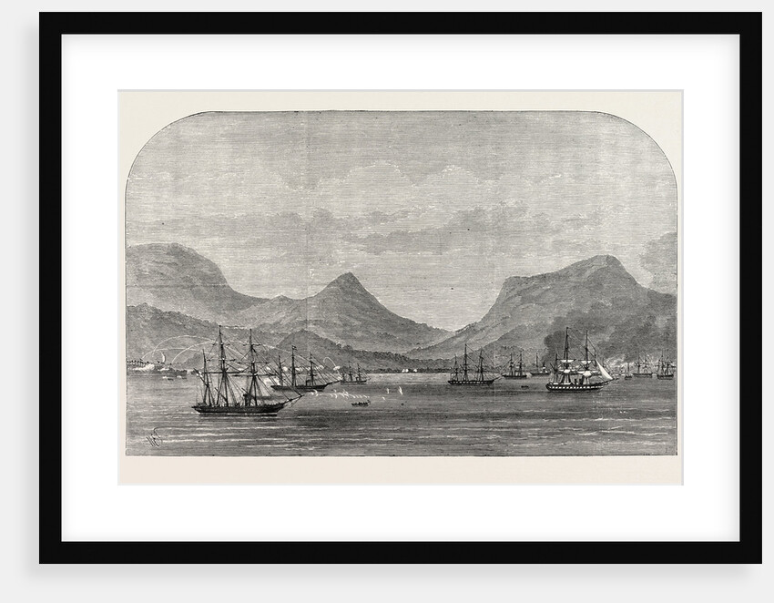 The Dutch War in Sumatra: Bombardment of Acheen by the Dutch Fleet, 1873 by Anonymous