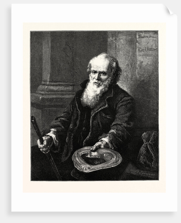 A Mendicant, 1873 by Anonymous