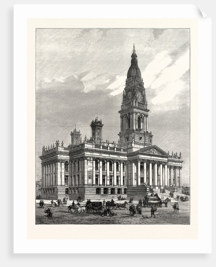 The New Townhall of Bolton, Lancashire, Opened by the Prince of Wales, UK, 1873 by Anonymous