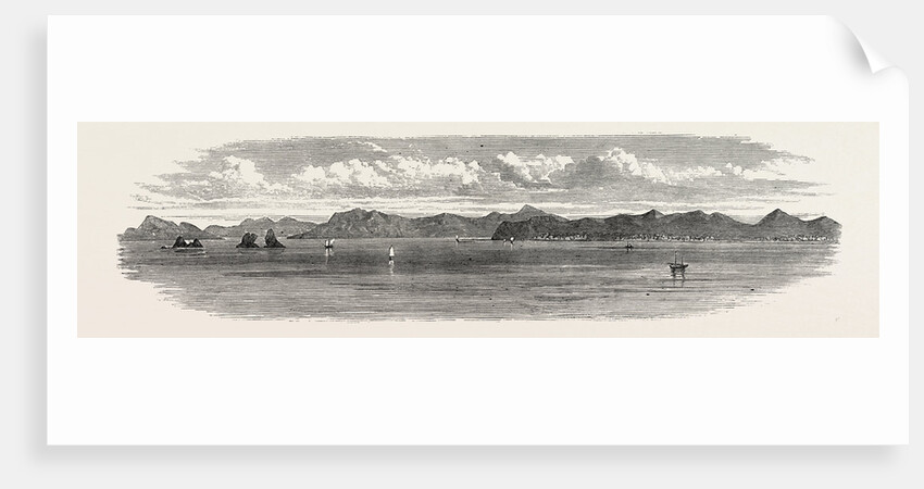 The Inland Sea of Japan: The Bingo Nada, with Yosima Island and Villages. 1868 by Anonymous
