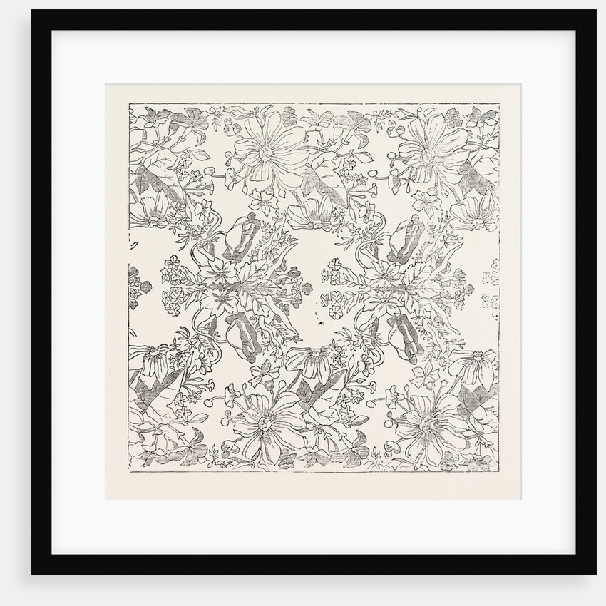 Handkerchief Pattern. 1851 by Anonymous