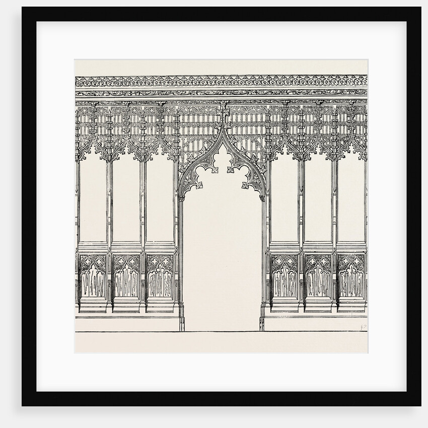 Gothic Screen. By Bingham, Ipswich. 1851 by Anonymous