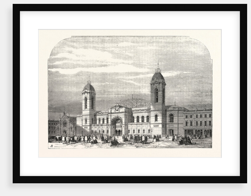 The Agricultural Hall, Islington, in Process of Construction, London, 1861 by Anonymous
