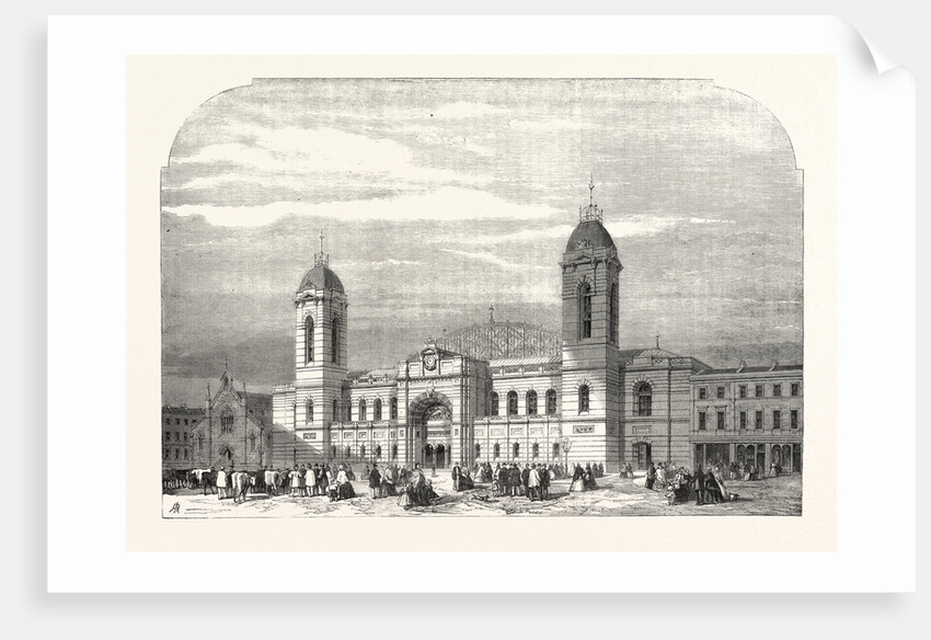The Agricultural Hall, Islington, in Process of Construction, London, 1861 by Anonymous