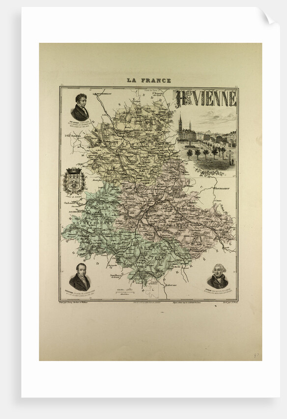 Map of Haute Vienne by Anonymous