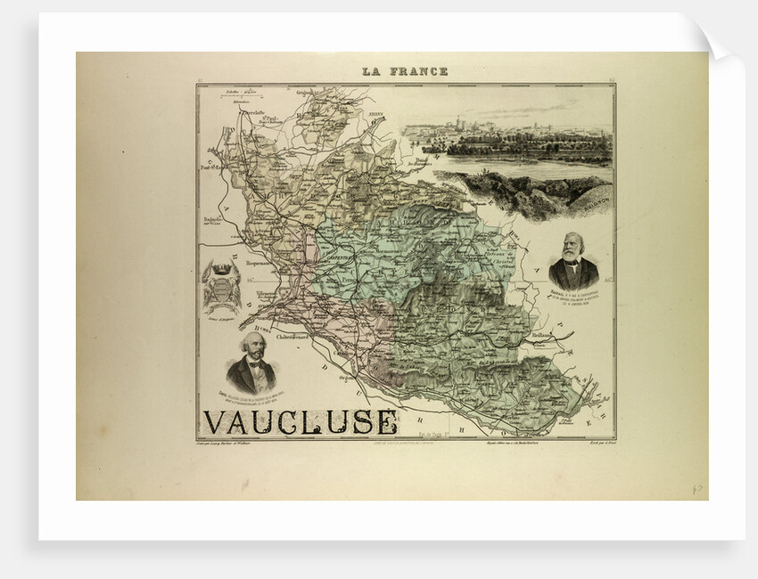 Map of Vaucluse by Anonymous