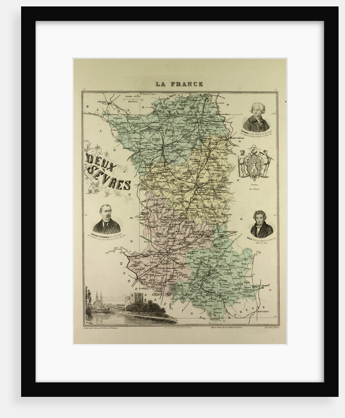 Map of Deux Sèvres by Anonymous