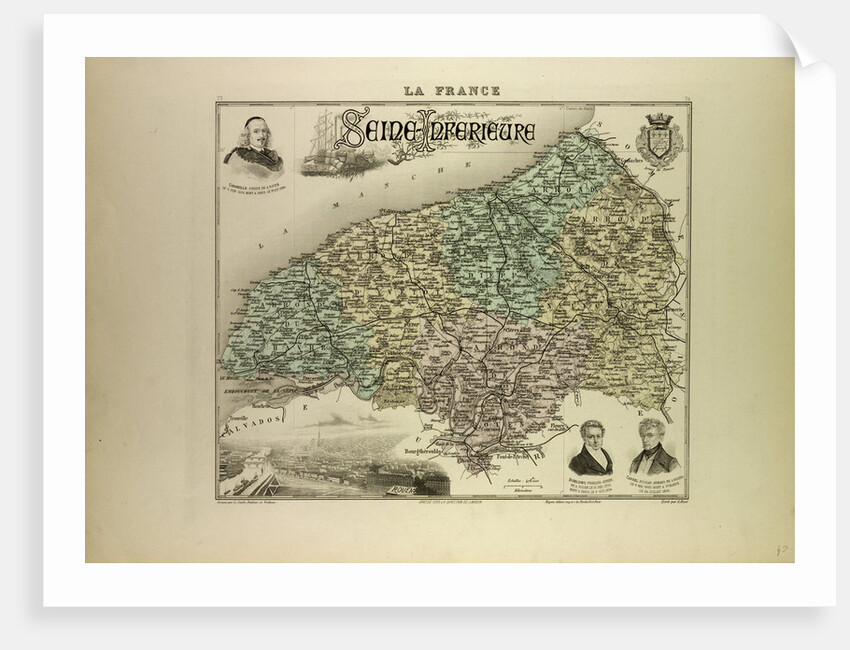 Map of Seine-Inférieure by Anonymous
