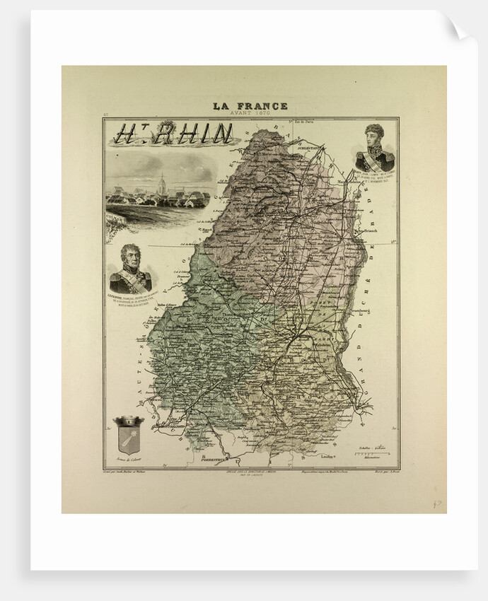 Map of Haute Rhin by Anonymous