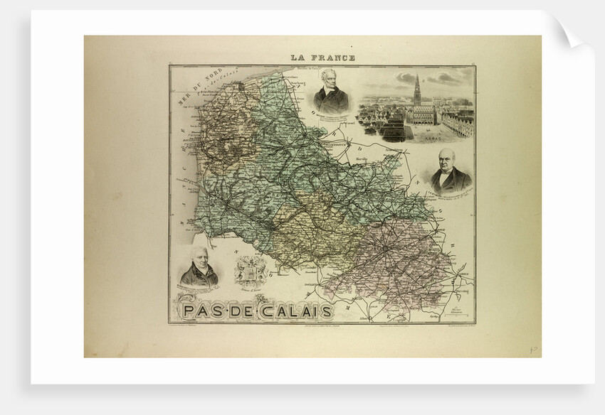 Map of Pas De Calais by Anonymous