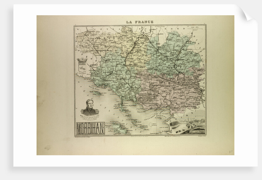 Map of Morbihan by Anonymous