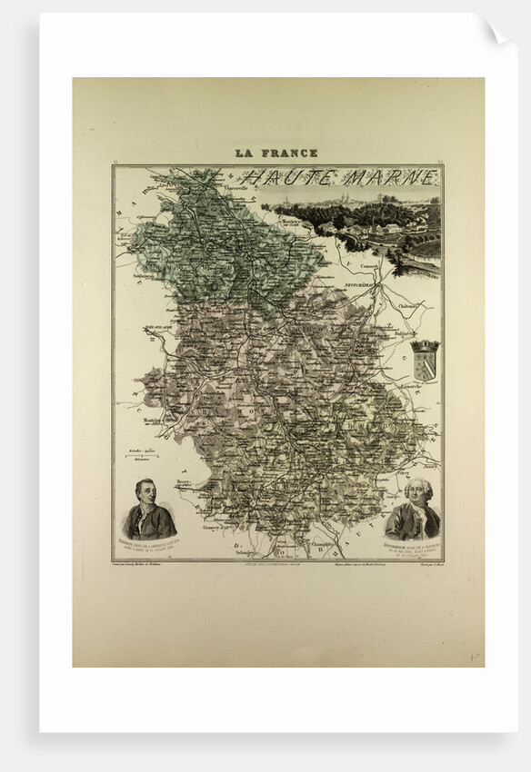 Map of Haute Marne by Anonymous