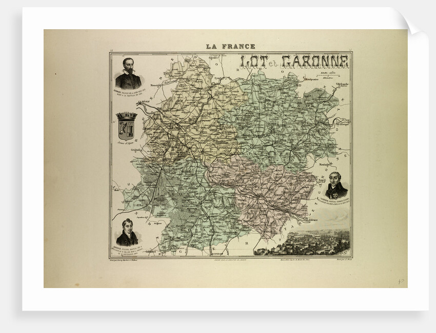 Map of Lot and Garonne by Anonymous