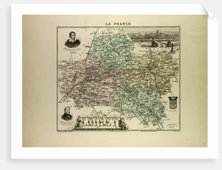 Map of Loiret by Anonymous