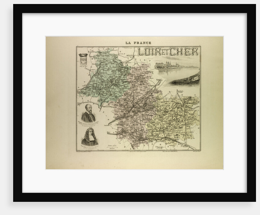 Map of Loir and Cher by Anonymous