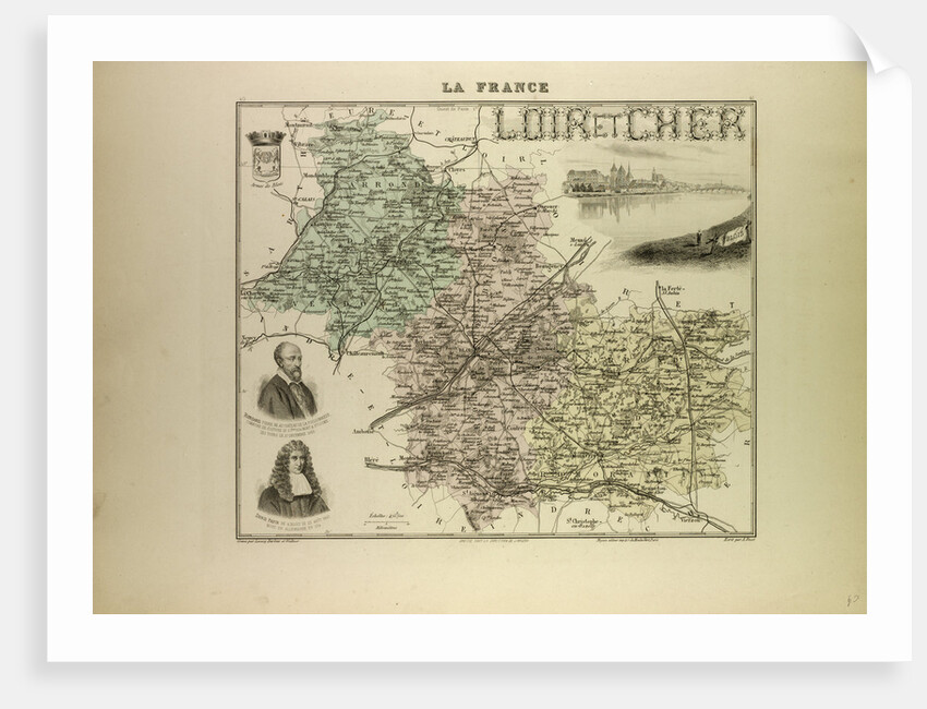 Map of Loir and Cher by Anonymous