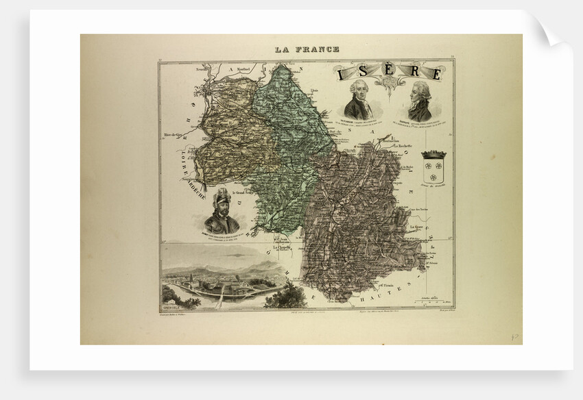Map of Isère by Anonymous