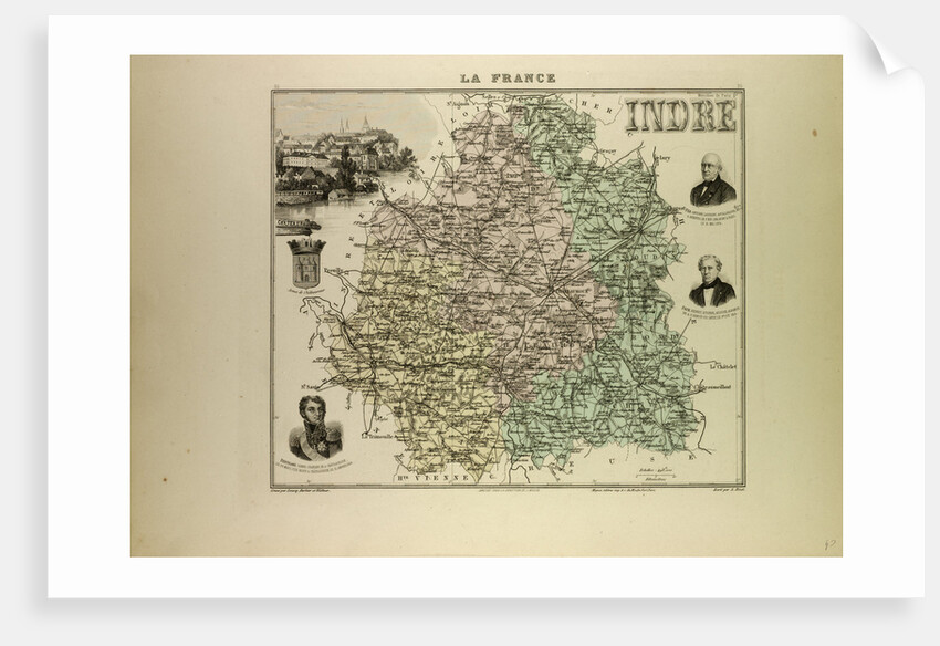 Map of Indre by Anonymous